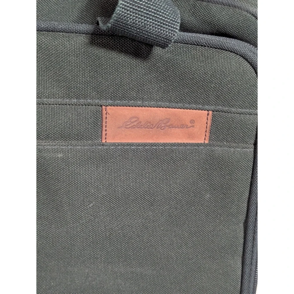 Vintage Eddie Bauer Messenger Bag Laptop Computer Case Green